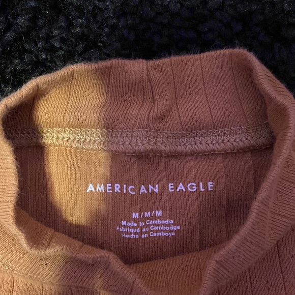 Women’s Beige Cropped Long Sleeve Shirt - Picture 2 of 2